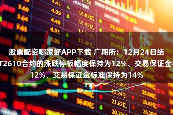 股票配资哪家好APP下载 广期所：12月24日结算时，铂期货PT2610合约的涨跌停板幅度保持为12%、交易保证金标准保持为14%