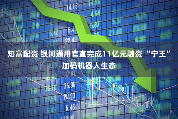 知富配资 银河通用官宣完成11亿元融资 “宁王”加码机器人生态