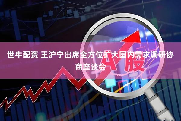 世牛配资 王沪宁出席全方位扩大国内需求调研协商座谈会